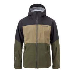 Flylow Malone Jacket Men's in Black Capers Evergreen